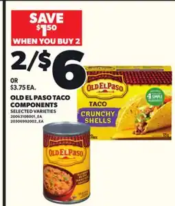 Loblaws OLD EL PASO TACO COMPONENTS offer