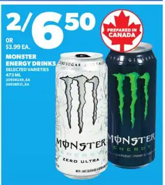 Loblaws MONSTER ENERGY DRINKS 473ML offer