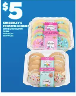 Loblaws KIMBERLEY'S FROSTED COOKIES WHITE OR UNICORN, 383 G offer
