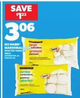 Loblaws NO NAME MARSHMALLOWS 400G offer
