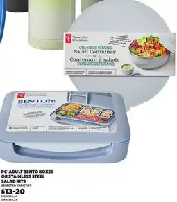 Loblaws PC ADULT BENTO BOXES OR STAINLESS STEEL offer
