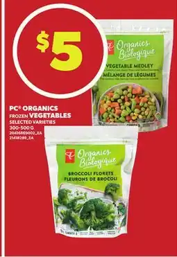 Loblaws PC ORGANICS FROZEN VEGETABLES 300-500G offer