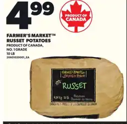 Loblaws FARMER'S MARKET RUSSET POTATOES, 10 LB offer