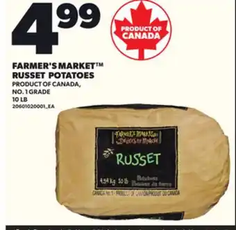Loblaws FARMER'S MARKET RUSSET POTATOES, 10 LB offer