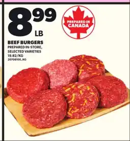 Loblaws BEEF BURGERS offer