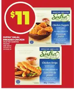 Loblaws SUFRA HALAL BREADED CHICKEN, 568-840 G offer