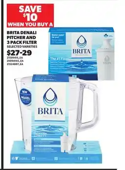 Loblaws BRITA DENALI PITCHER AND 3 PACK FILTER offer