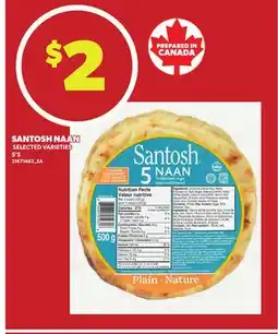 Loblaws SANTOSH NAAN, 5'S offer