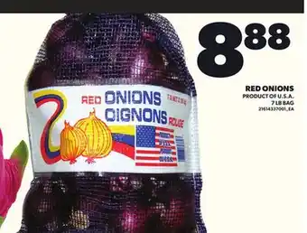 Loblaws RED ONIONS, 7LB BAG offer