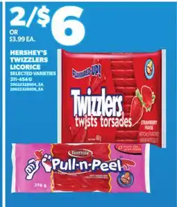 Loblaws TWIZZLERS LICORICE, 311-454 G offer