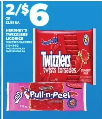 Loblaws TWIZZLERS LICORICE, 311-454 G offer
