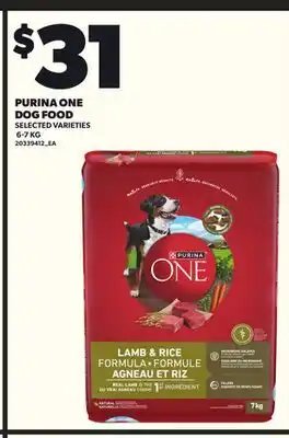 Loblaws PURINA ONE DOG FOOD, 6-7 KG offer