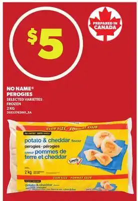 Loblaws NO NAME PEROGIES, 2 KG offer