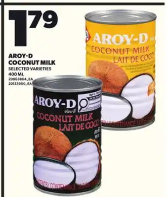Loblaws AROY-D COCONUT MILK 400ML offer