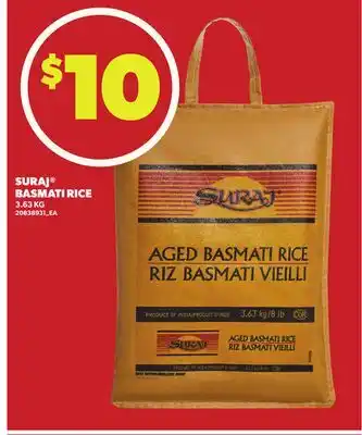 Loblaws SURAJ BASMATI RICE, 3.63 KG offer