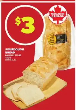 Loblaws SOURDOUGH BREAD, 450 G offer
