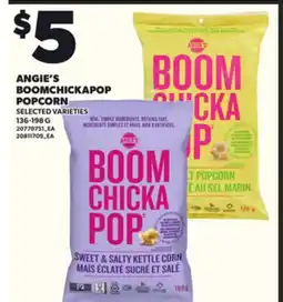 Loblaws ANGIE'S BOOMCHICKAPOP POPCORN, 136-198 G offer