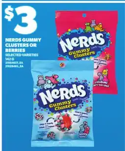 Loblaws NERDS GUMMY CLUSTERS OR BERRIES, 142G offer