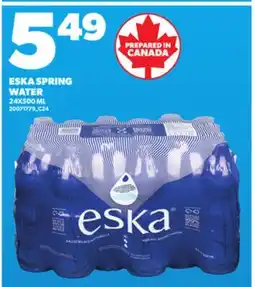 Loblaws ESKA SPRING WATER 24X500ML offer