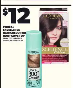 Loblaws L'ORÉAL EXCELLENCE HAIR COLOUR OR ROOT COVER UP offer