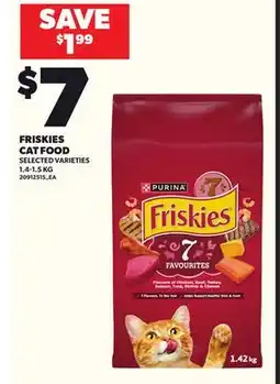 Loblaws FRISKIES CAT FOOD, 1.4-1.5 KG offer