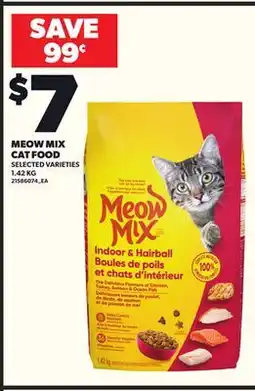 Loblaws MEOW MIX CAT FOOD, 1.42 KG offer
