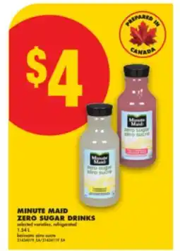 No Frills MINUTE MAID ZERO SUGAR DRINKS, 1.54 L offer