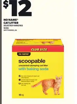Loblaws NO NAME CAT LITTER offer