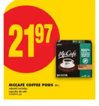 No Frills MCCAFÉ COFFEE PODS, 30' s offer