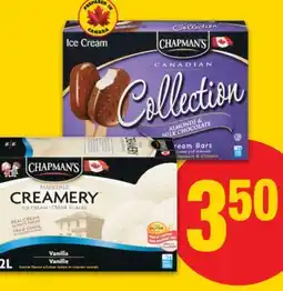 No Frills CHAPMAN'S COLLECTION NOVELTIES 8' s or MARKDALE ICE CREAM CREAM 2 L offer