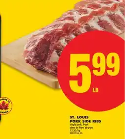 No Frills ST. LOUIS PORK SIDE RIBS offer