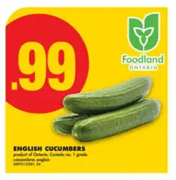 No Frills ENGLISH CUCUMBERS offer
