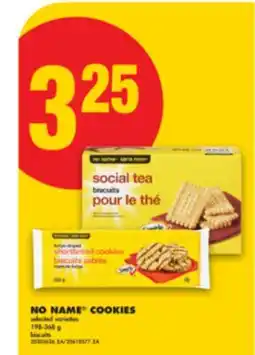 No Frills NO NAME COOKIES, 198-368 g offer