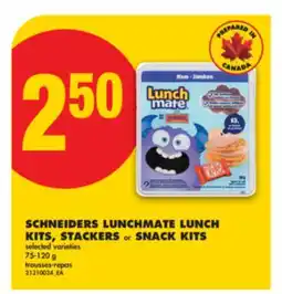No Frills SCHNEIDERS LUNCHMATE LUNCH KITS, STACKERS or SNACK KITS, 75-120 g offer