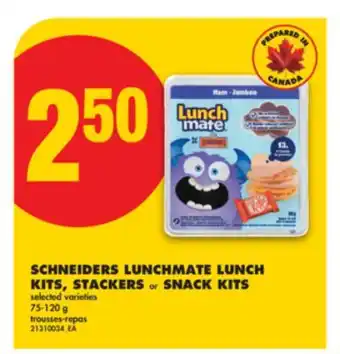 No Frills SCHNEIDERS LUNCHMATE LUNCH KITS, STACKERS or SNACK KITS, 75-120 g offer