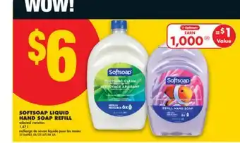 No Frills SOFTSOAP LIQUID HAND SOAP REFILL, 1.47 L offer