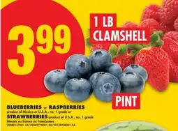No Frills BLUEBERRIES or RASPBERRIES or STRAWBERRIES offer