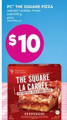 No Frills PC THE SQUARE PIZZA, 648/678 g offer