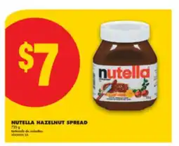 No Frills NUTELLA HAZELNUT SPREAD, 725 g offer
