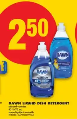No Frills DAWN LIQUID DISH DETERGENT, 431/473 mL offer