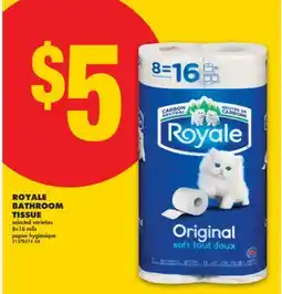 No Frills ROYALE BATHROOM TISSUE, 8 = 16 rolls offer