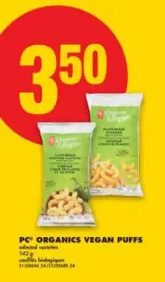 No Frills PC ORGANICS VEGAN PUFFS, 142 g offer