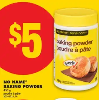 No Frills NO NAME BAKING POWDER, 450 g offer