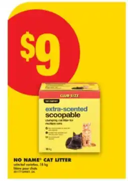 No Frills NO NAME CAT LITTER, 18 kg offer