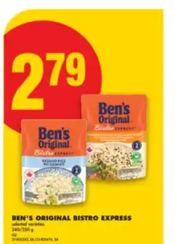No Frills BEN'S ORIGINAL BISTRO EXPRESS, 240/250 G RIZ offer
