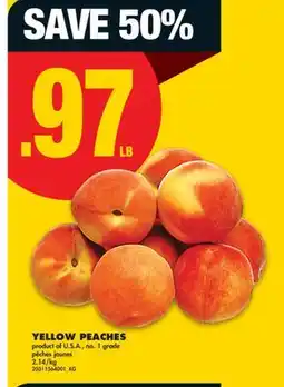 No Frills YELLOW PEACHES offer