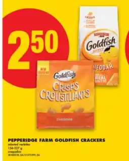 No Frills PEPPERIDGE FARM GOLDFISH CRACKERS, 156-227 g offer