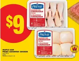 No Frills MAPLE LEAF PRIME ASSORTED CHICKEN, 925 g offer