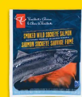No Frills PC SMOKED SOCKEYE SALMON, 150 g offer