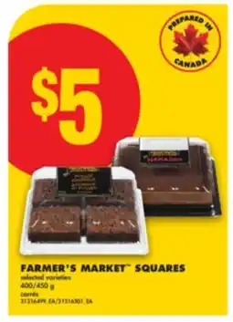 No Frills FARMER'S MARKET SQUARES, 400/450 g offer